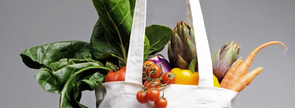 "Matkasse med frukt och grönt